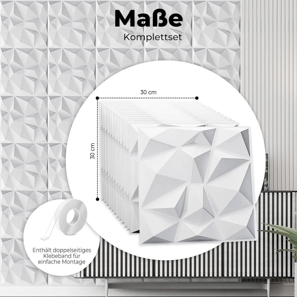 30*30cm Ceiling Bedroom 3d Wall Stickers Wallpaper Room Decor Anti-collision Background Waterproof Peel and Stick Decoration ﻿