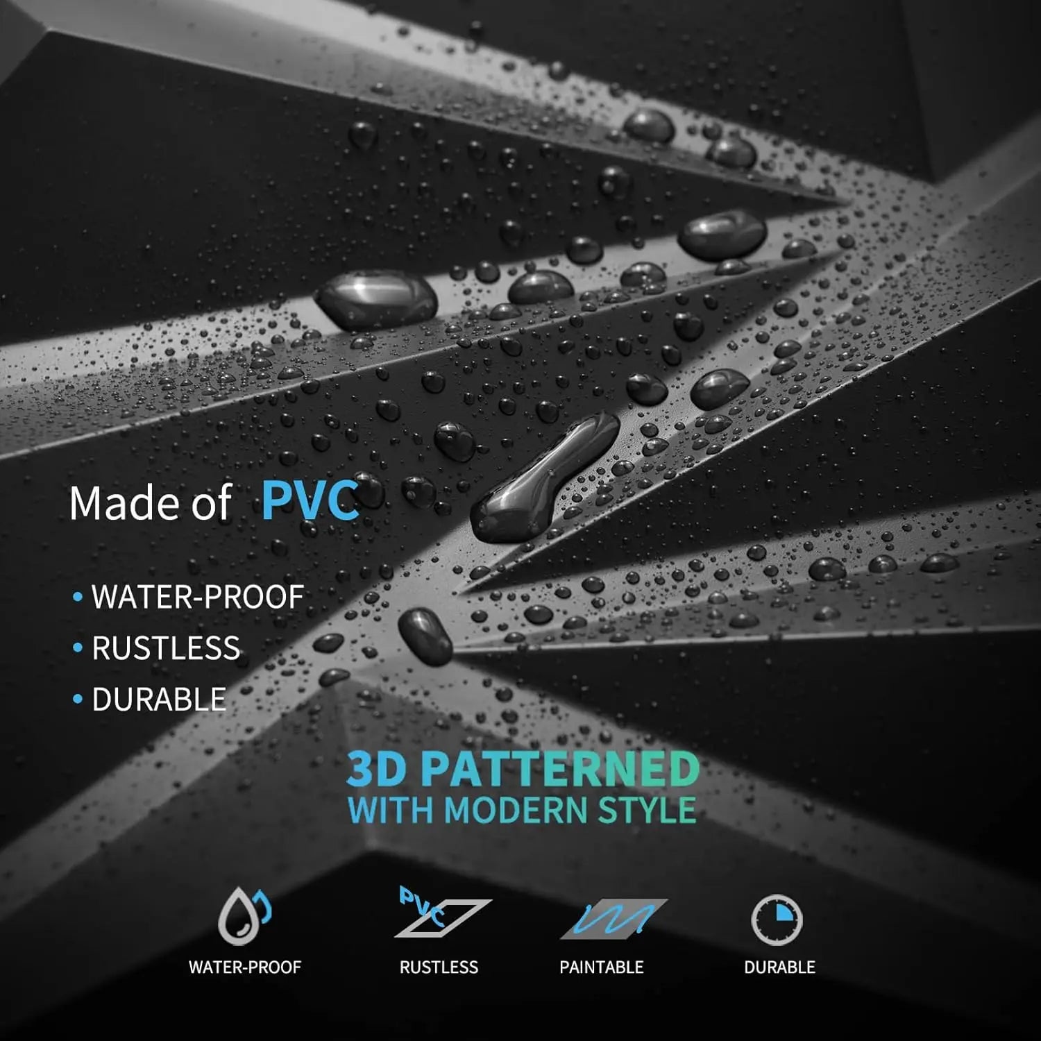 30*30cm Ceiling Bedroom 3d Wall Stickers Wallpaper Room Decor Anti-collision Background Waterproof Peel and Stick Decoration ﻿